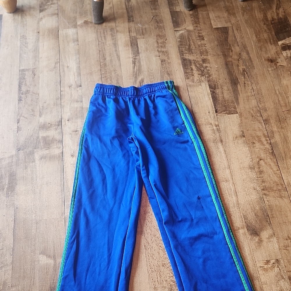 Blue Kids Adidas Track Pants